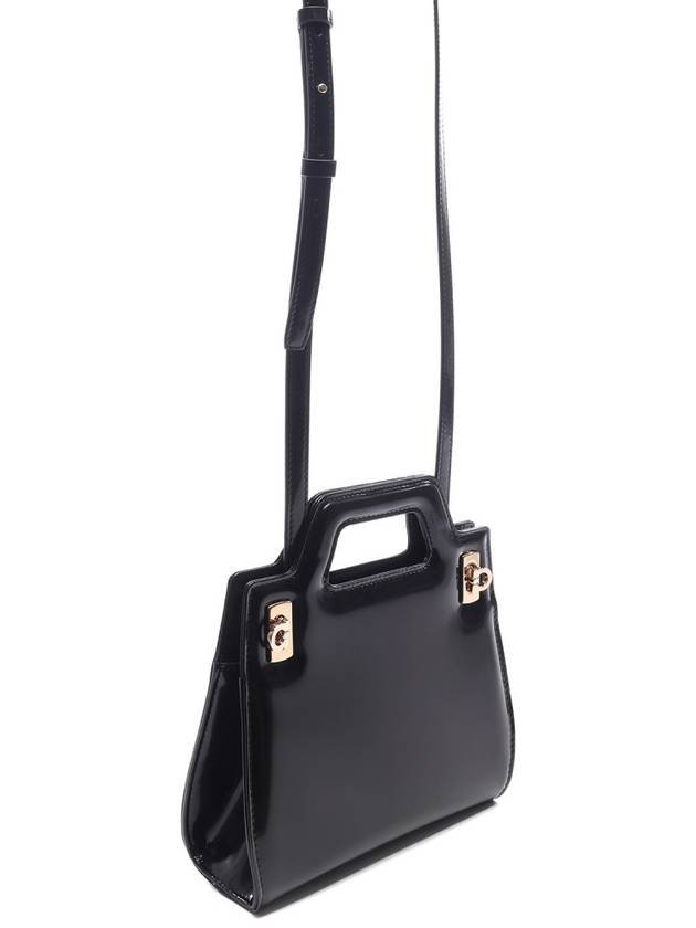 Wanda Mini Bag Black - SALVATORE FERRAGAMO - BALAAN 4