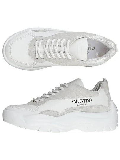 Gumboy Calfskin Low Top Sneakers White - VALENTINO - BALAAN 2