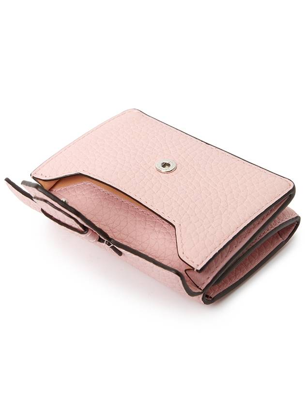 Presse Trifold Taurillon Grain Leather Half Wallet Bloom - DELVAUX - BALAAN 5