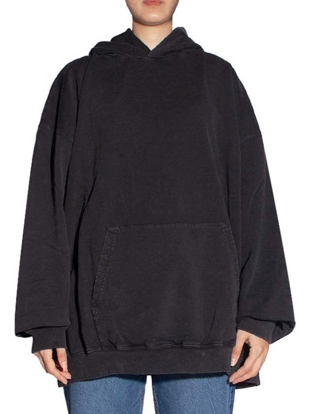 Back Logo Hooded Top Black - BALENCIAGA - BALAAN 2