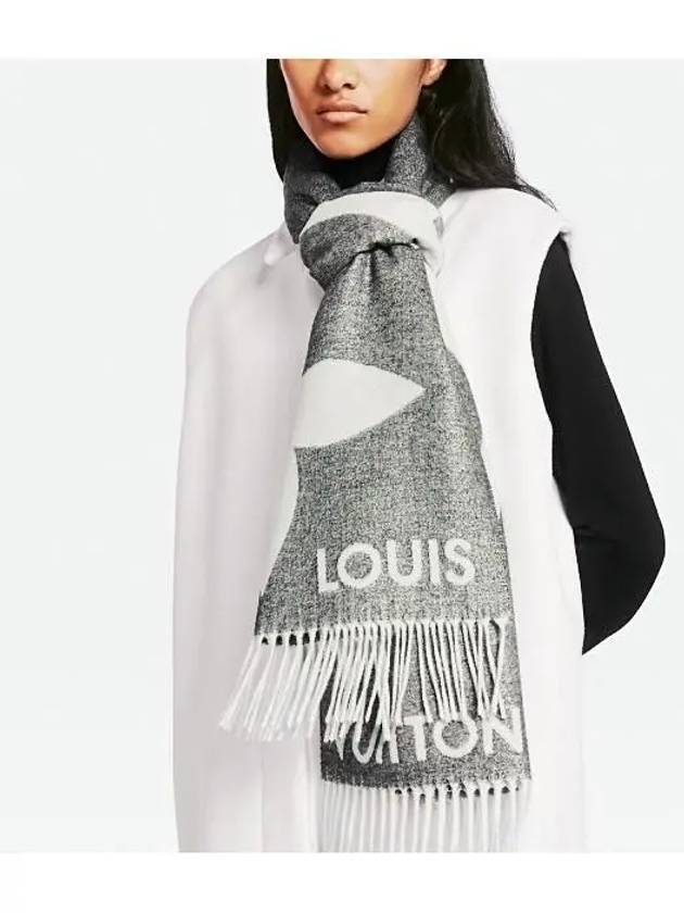 Ultimate Shine Scarf Grey - LOUIS VUITTON - BALAAN 5