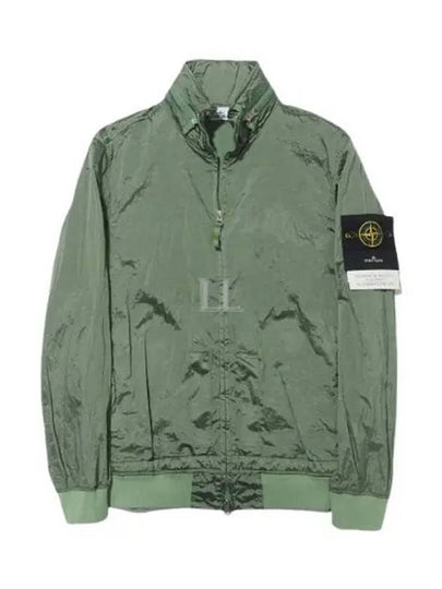 Men's Logo Patch Nylon Metal Zip-up Jacket Sage Green - STONE ISLAND - BALAAN 2