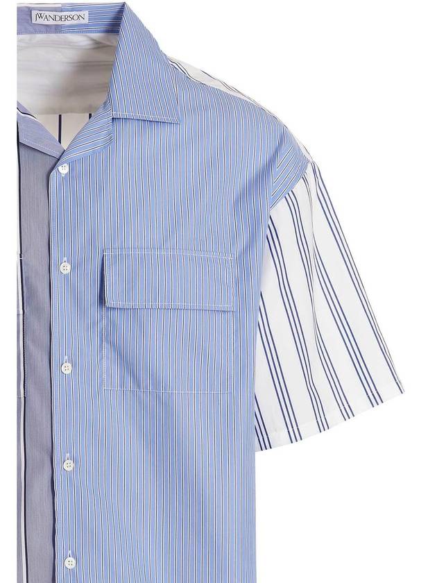 23 ss Blue Cotton Multi-Stripe Shirt SH0219PG1141899 B0480002994 - JW ANDERSON - BALAAN 4