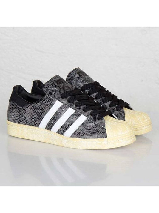 01G95846OriginalSuperstar 80SBlack Snake Skin - ADIDAS - BALAAN 1