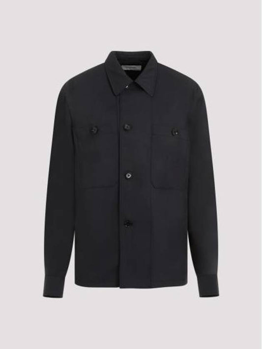 Soft Military Long Sleeve Shirt Black - LEMAIRE - BALAAN 1