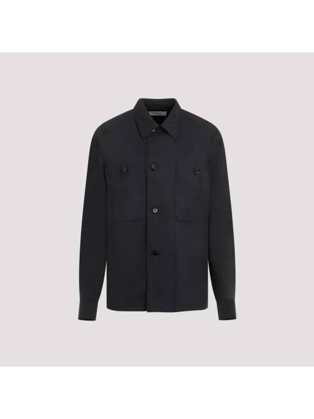 Soft Military Long Sleeve Shirt Black - LEMAIRE - BALAAN 1