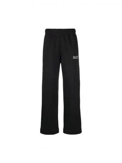 Isoli Cotton Blend Track Pants Black - GANNI - BALAAN 2