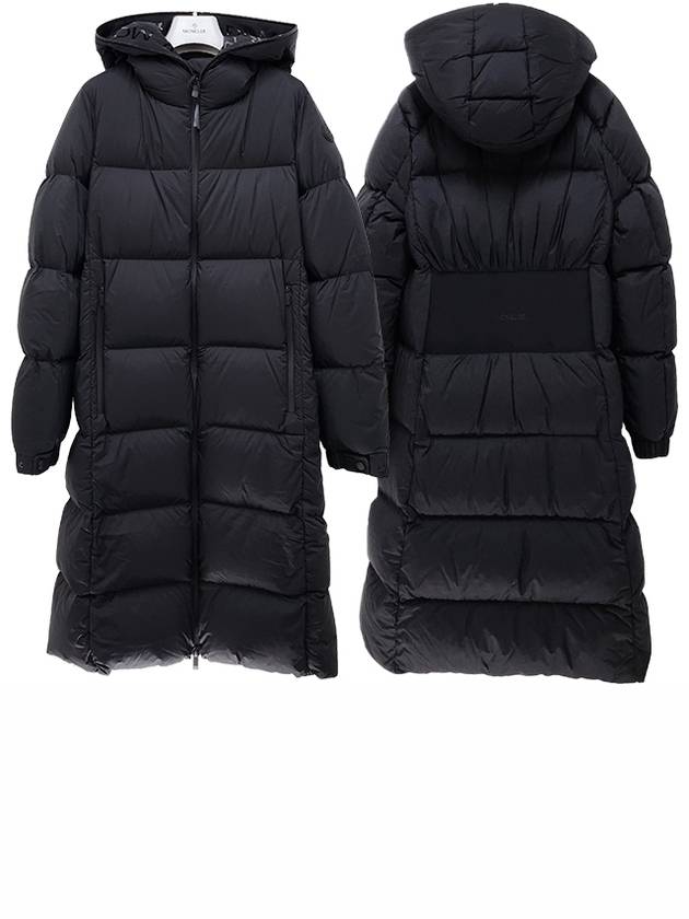 Women s Logo Patch ARREDOUN Long Down Padded Jacket Black 1C00004 596K7 999 - MONCLER - BALAAN 1