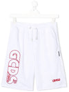 Women's Logo Print Half Pants White 027594 001 - GCDS - BALAAN 1