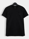 Women s Leather Patch Short Sleeve T Shirt Black M241TS02716B - WOOYOUNGMI - BALAAN 3