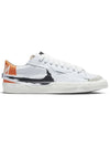 Blazer 77 Jumbo Low Top Sneakers White Orange - NIKE - BALAAN 1