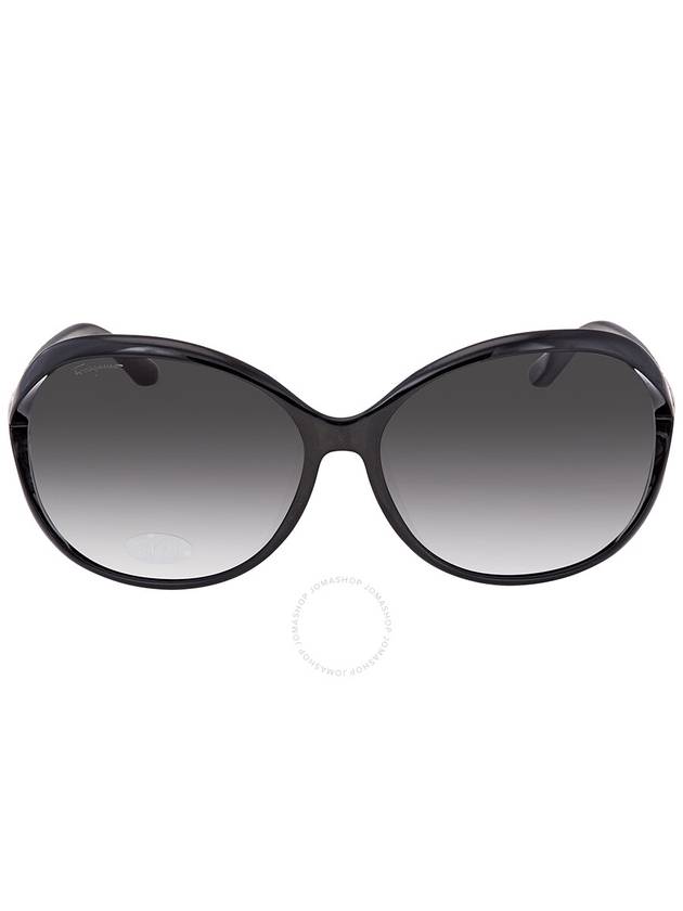 Eyewear Oval Sunglasses Black - SALVATORE FERRAGAMO - BALAAN 2