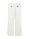 fall early semi-boot cut basic pants 5043LXWNWHITE - BLACK&WHITE - BALAAN 2