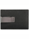 Metal Logo Saffiano Card Wallet Black - PRADA - BALAAN 4