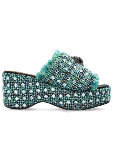 Kurt Geiger Wedge Sandals, Women's, Green - KURT GEIGER - BALAAN 1