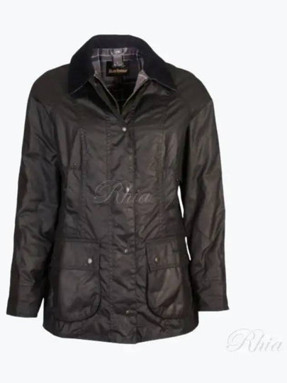 Beadnell Wax Zip-up Jacket Black - BARBOUR - BALAAN 2