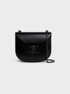 Chain Besace Clear Triomphe Calfskin Cross Bag Black - CELINE - BALAAN 2