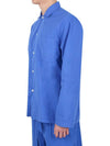 Poplin Pajamas Overfit Long Sleeve Shirt SWT RB - TEKLA - BALAAN 3