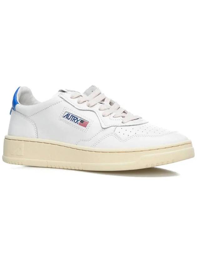 Medalist Goatskin Low Top Sneakers White Blue - AUTRY - BALAAN 5