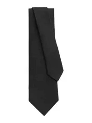 Faconnee H Tie Black - HERMES - BALAAN 1