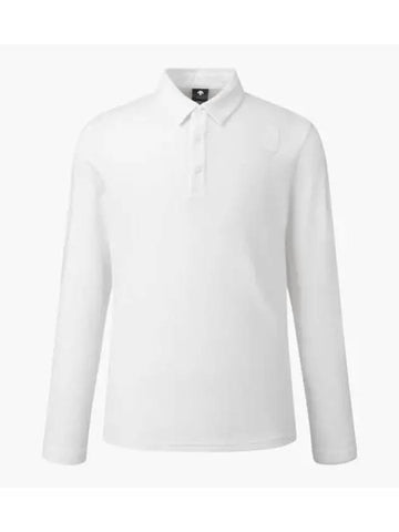 GOLF Men s Melange Brushed Long Sleeve T Shirt DP42MFTLO1 - DESCENTE - BALAAN 1