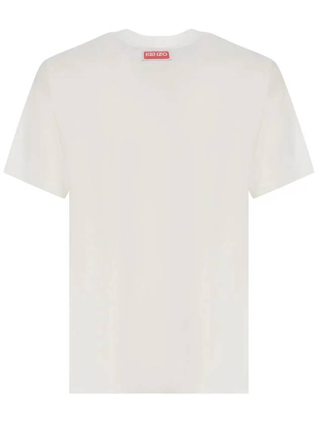 Lucky Tiger Logo Oversized T-Shirt White - KENZO - BALAAN 4