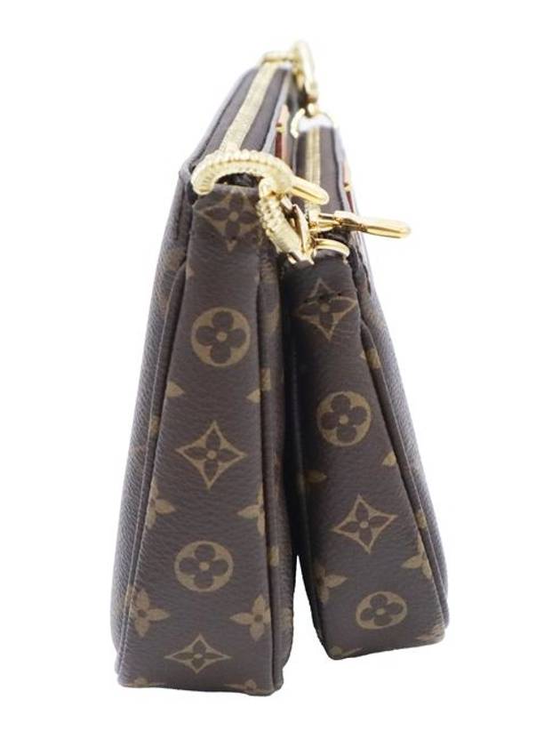 Women s Cross Bag Brown Louis Vuitton M44813 Monogram Canvas Khaki Multi Pochette Accessories - LOUIS VUITTON - BALAAN 5