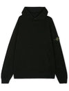 Compass Logo Patch Hoodie Black - STONE ISLAND - BALAAN 2