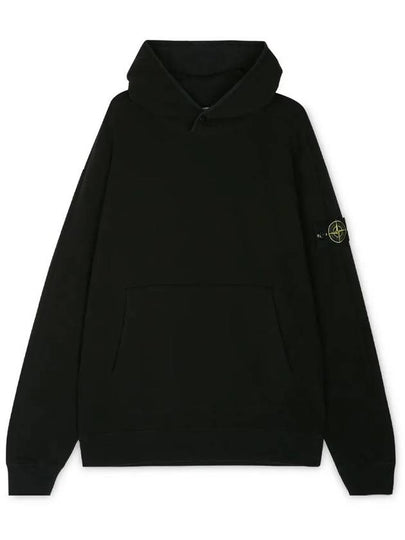 Compass Logo Patch Hoodie Black - STONE ISLAND - BALAAN 2