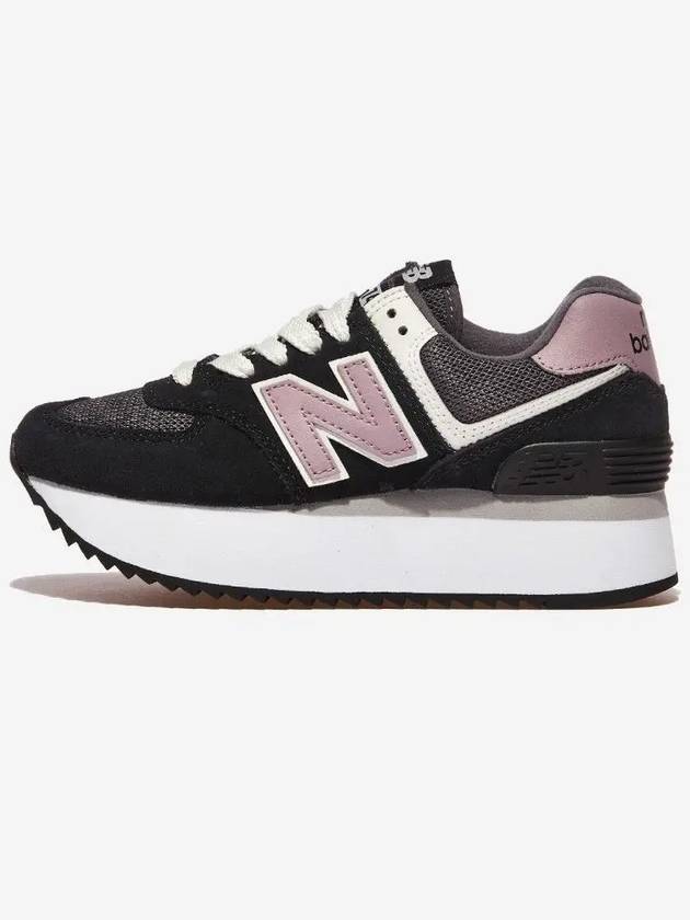 574+ Low Top Sneakers Black Pink - NEW BALANCE - BALAAN 5