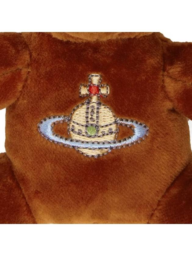 Embroidered Logo Teddy Bear Keyholder Brown - VIVIENNE WESTWOOD - BALAAN 5