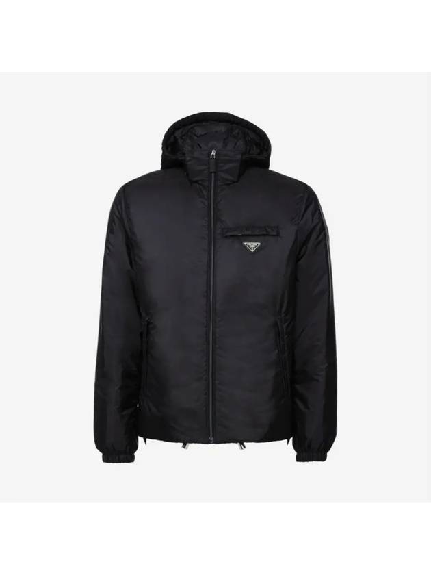 Re-Nylon Padded Jacket Black - PRADA - BALAAN 2