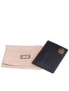 GG Marmont Leather Card Wallet Black - GUCCI - BALAAN 3