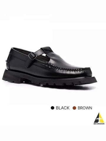 Women s Alber T Bar Loafer Black Brown WFA21ALSP - HEREU - BALAAN 1