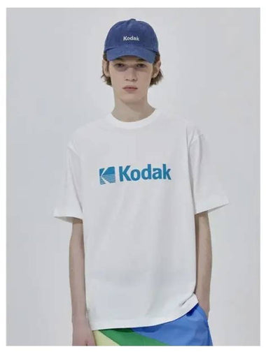 KODAK Apparel Big Logo Aero Cool Regular Fit Short Sleeve T Shirt IVORY - KODO - BALAAN 1