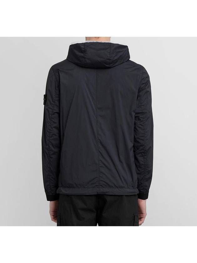 Wappen Patch Skin Touch Nylon Hooded Jacket Black - STONE ISLAND - BALAAN 5