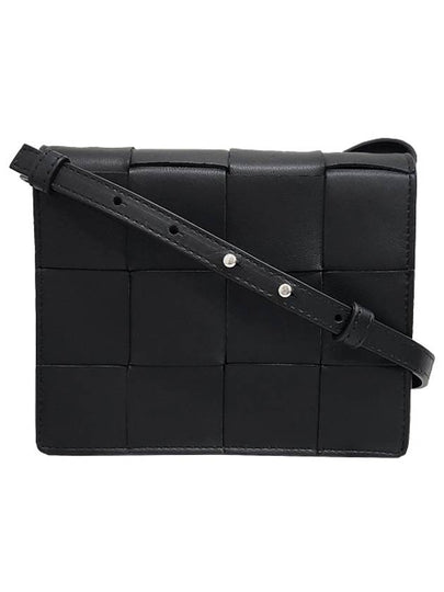 Intrecciato Small Cassette Cross Bag Black - BOTTEGA VENETA - BALAAN 2