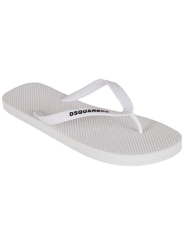 Logo Flip Flop White - DSQUARED2 - BALAAN 4