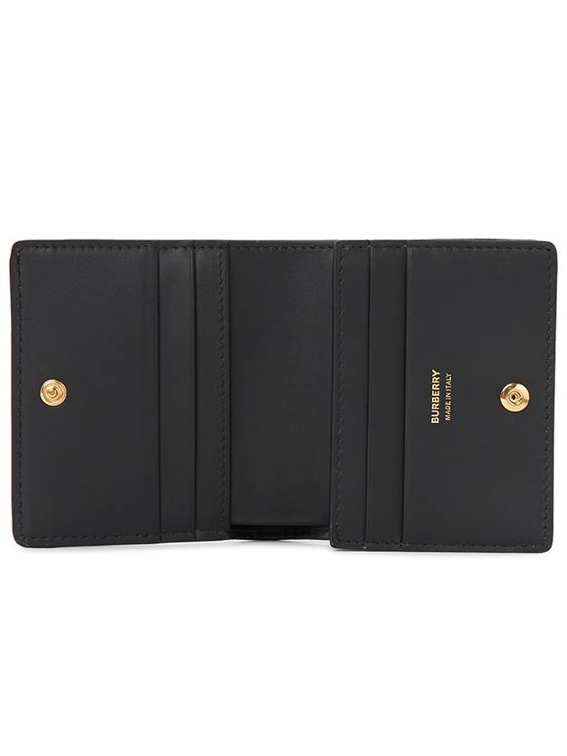 TB Grainy Leather Half Wallet Black - BURBERRY - BALAAN 5