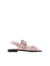 Buckle Flat Mule Pink - GANNI - BALAAN 2