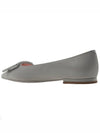 Women's Flats Leather Ballerina Shoes Grey - ROGER VIVIER - BALAAN 4