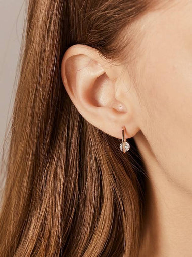 Simple Cubic Ball Earring Gold - SOSOO - BALAAN 1