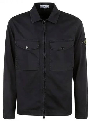 Wappen patch shirt jacket - STONE ISLAND - BALAAN 1