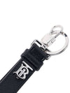 Monogram Motif Leather Key Holder Black - BURBERRY - BALAAN 5