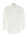 Embroidered Logo Long Sleeves Shirt White - POLO RALPH LAUREN - BALAAN 2