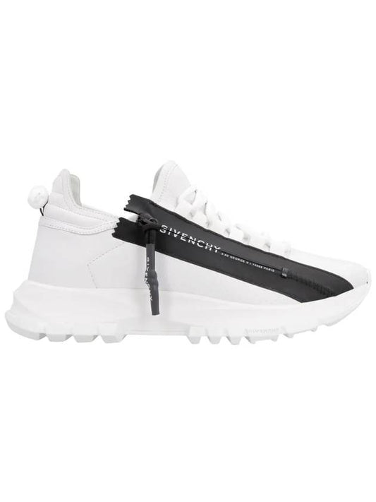 Women's Spectre Logo Zipper Perforated Low Top Sneakers White - GIVENCHY - BALAAN 1