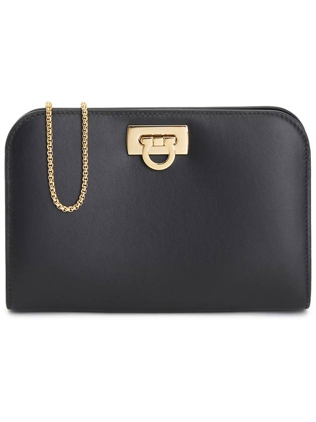 Diana Small Clutch Bag Black - SALVATORE FERRAGAMO - BALAAN 2