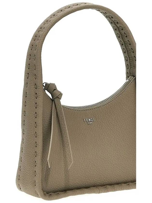 Mini Fendessence Hobo Shoulder Bag Grey - FENDI - BALAAN 5