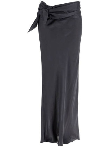 maxi skirt with knotted detail - CHRISTOPHER ESBER - BALAAN 1