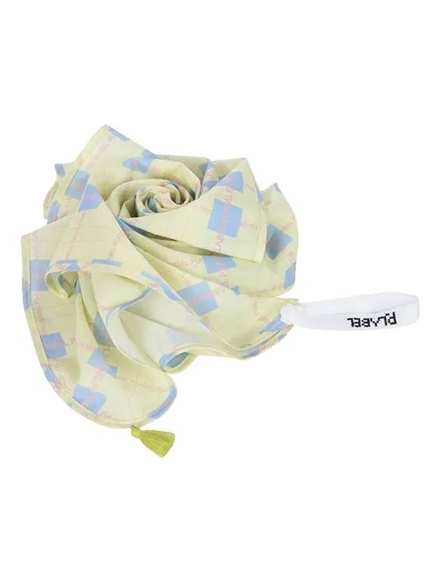 Checkerboard scarf MX3SF066YEL - P_LABEL - BALAAN 8